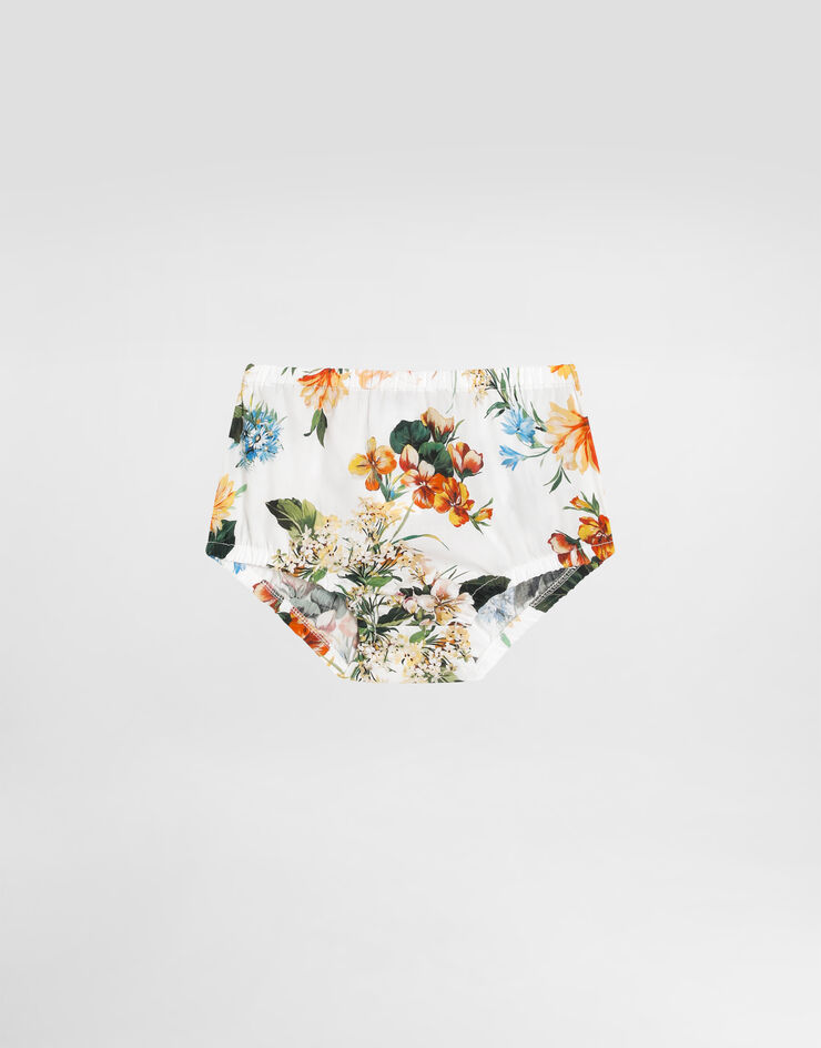 Dolce & Gabbana Платье из джерси и поплина с логотипом DG разноцветный L2JD9PG7PFD