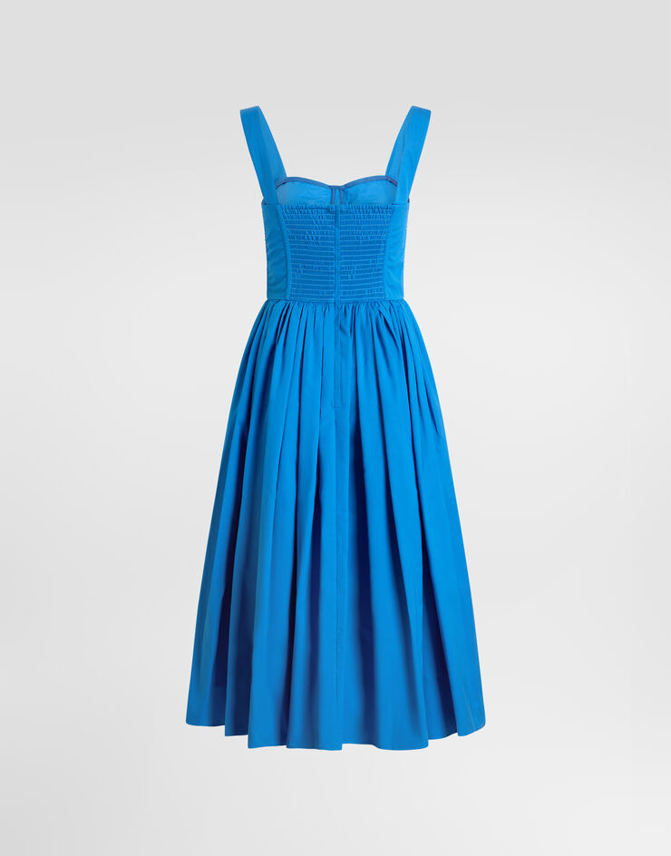 Dolce & Gabbana Kleid aus Baumwolle Dolce & Gabbana Kleid aus Baumwolle Azurblau F615YTFU62Q