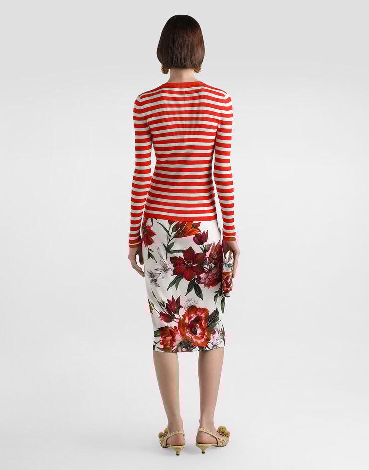 Dolce & Gabbana Viscose cardigan Multicolor FXVC6ZJAIRR