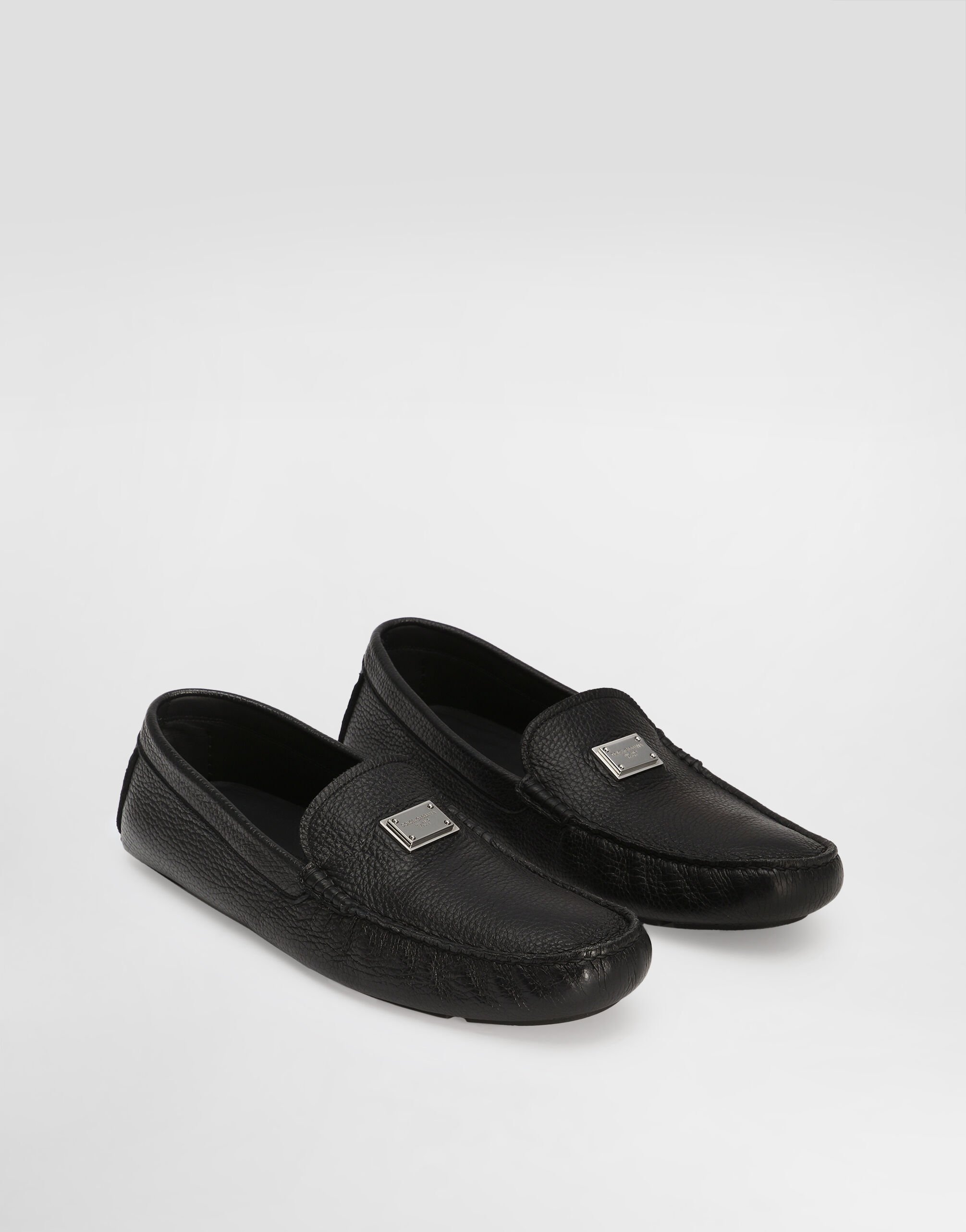 Velvet slippers in Black for Men | Dolce&Gabbana® US