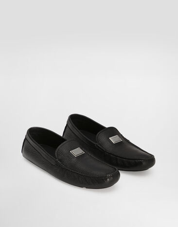 Dolce & Gabbana Deerskin driver shoes Black A50596A8034