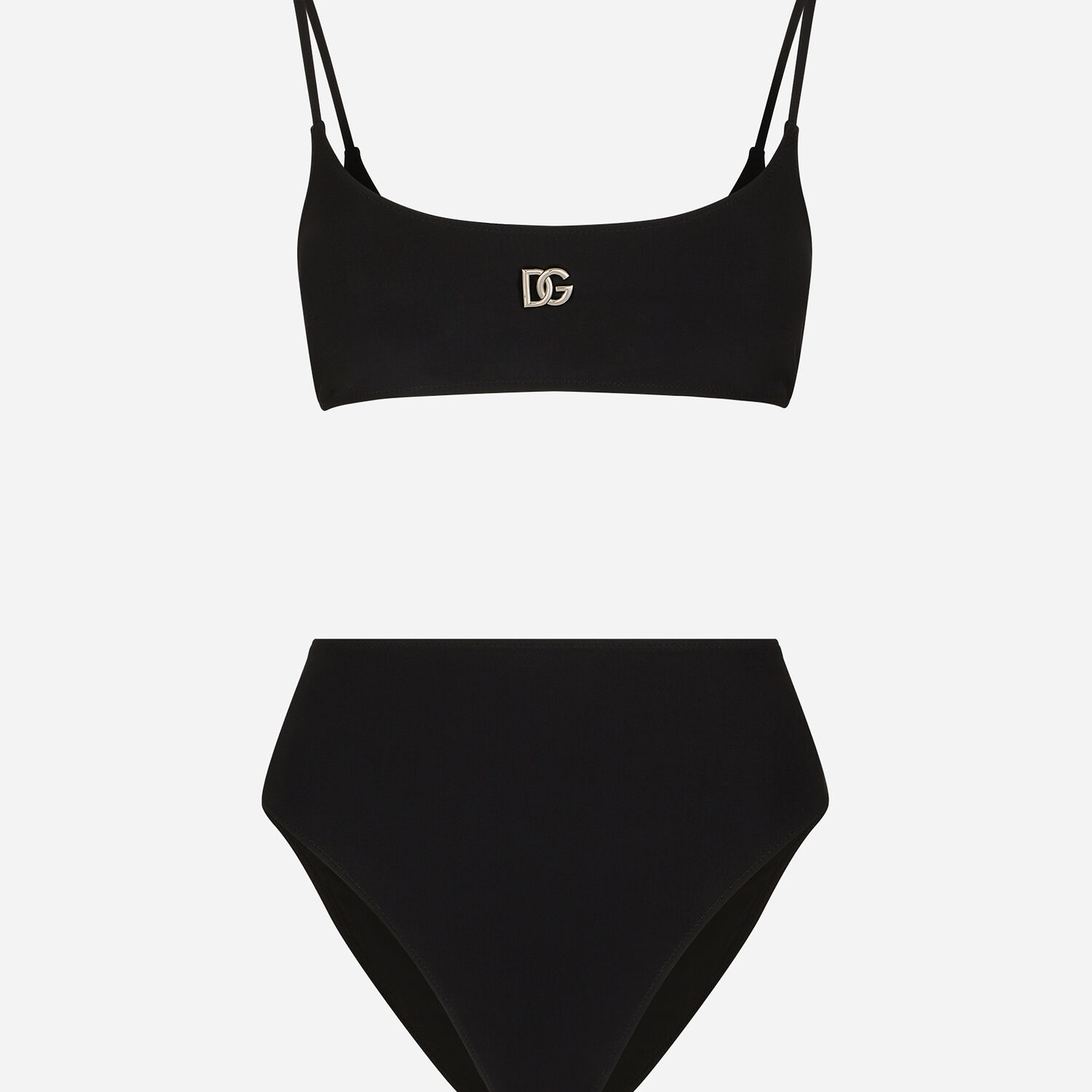Bralet bikini with DG logo in Black for