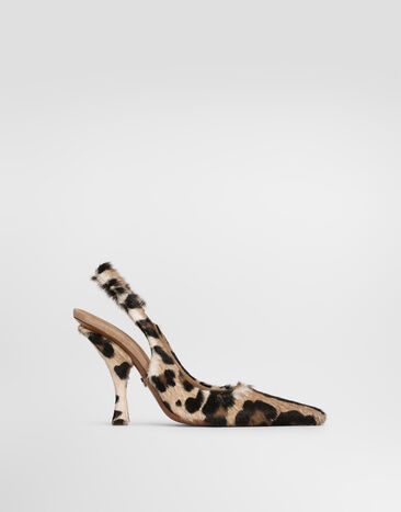 Dolce & Gabbana Leo kid leather slingback Multicolor CG1048A0409