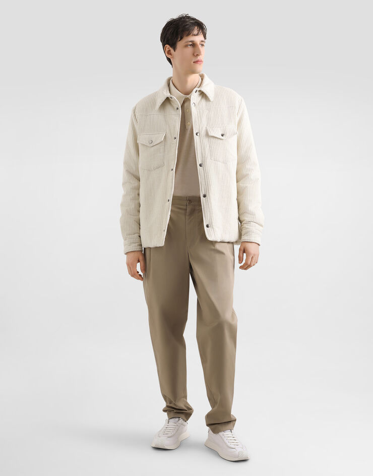 Dolce & Gabbana Gabardine trousers Beige GP13XTFUFL3