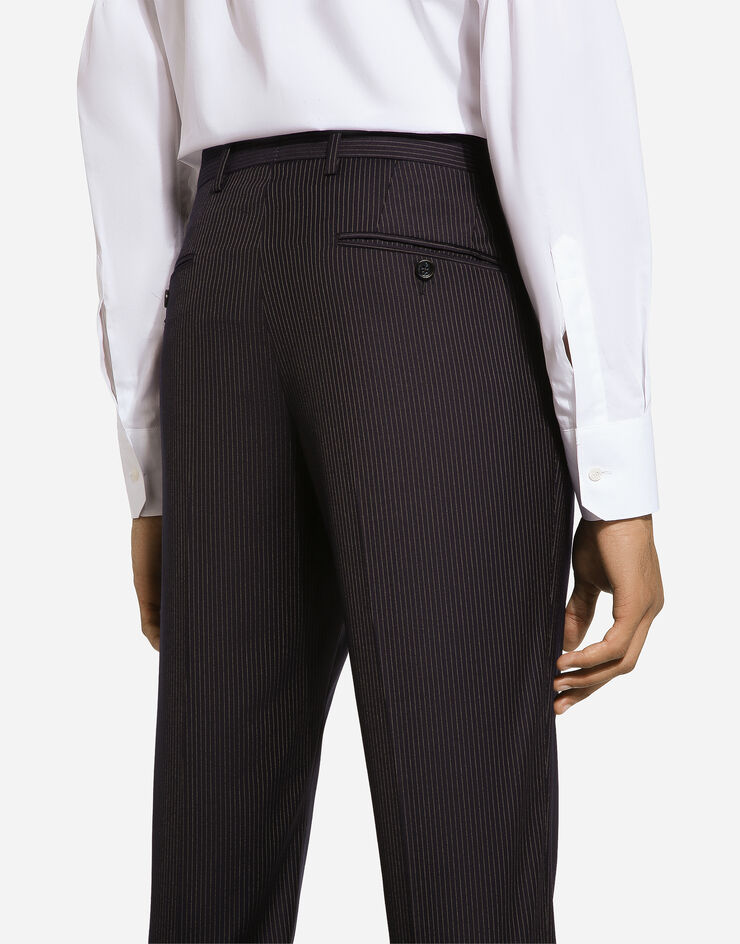 Dolce & Gabbana Pinstripe double-breasted Martini-fit suit Blue GK7SMTFR20G