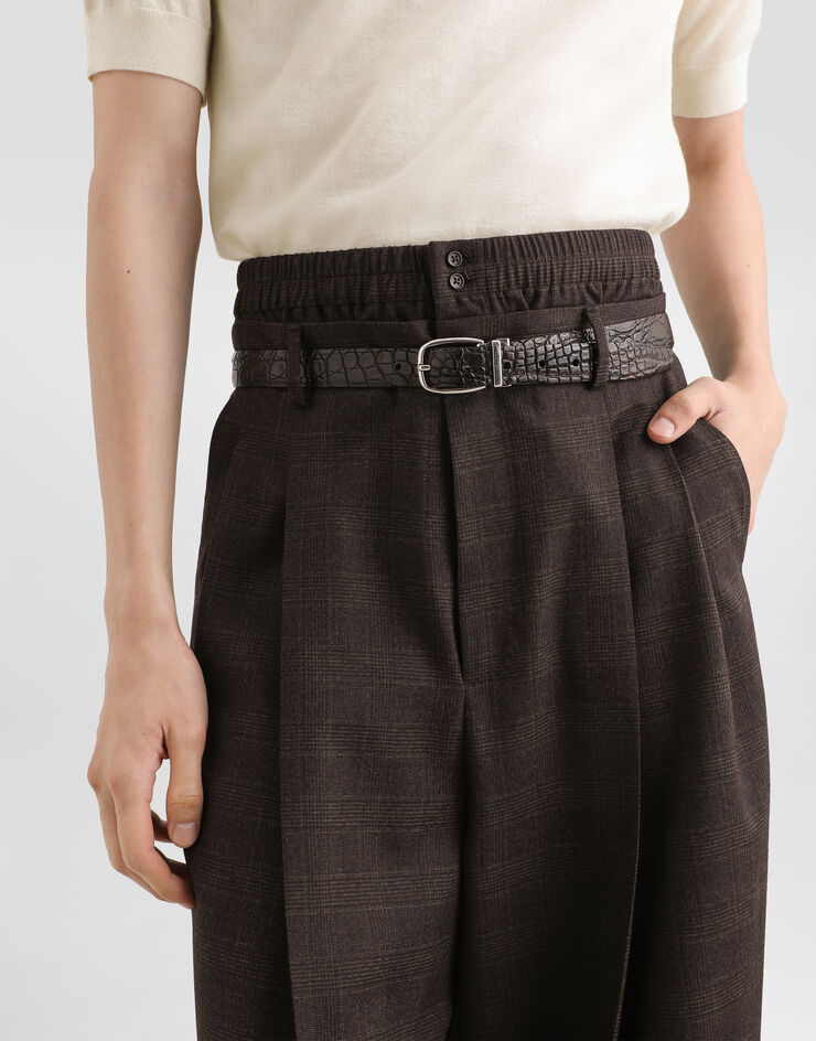 Dolce & Gabbana Glen plaid trousers  GP263TFQZA7