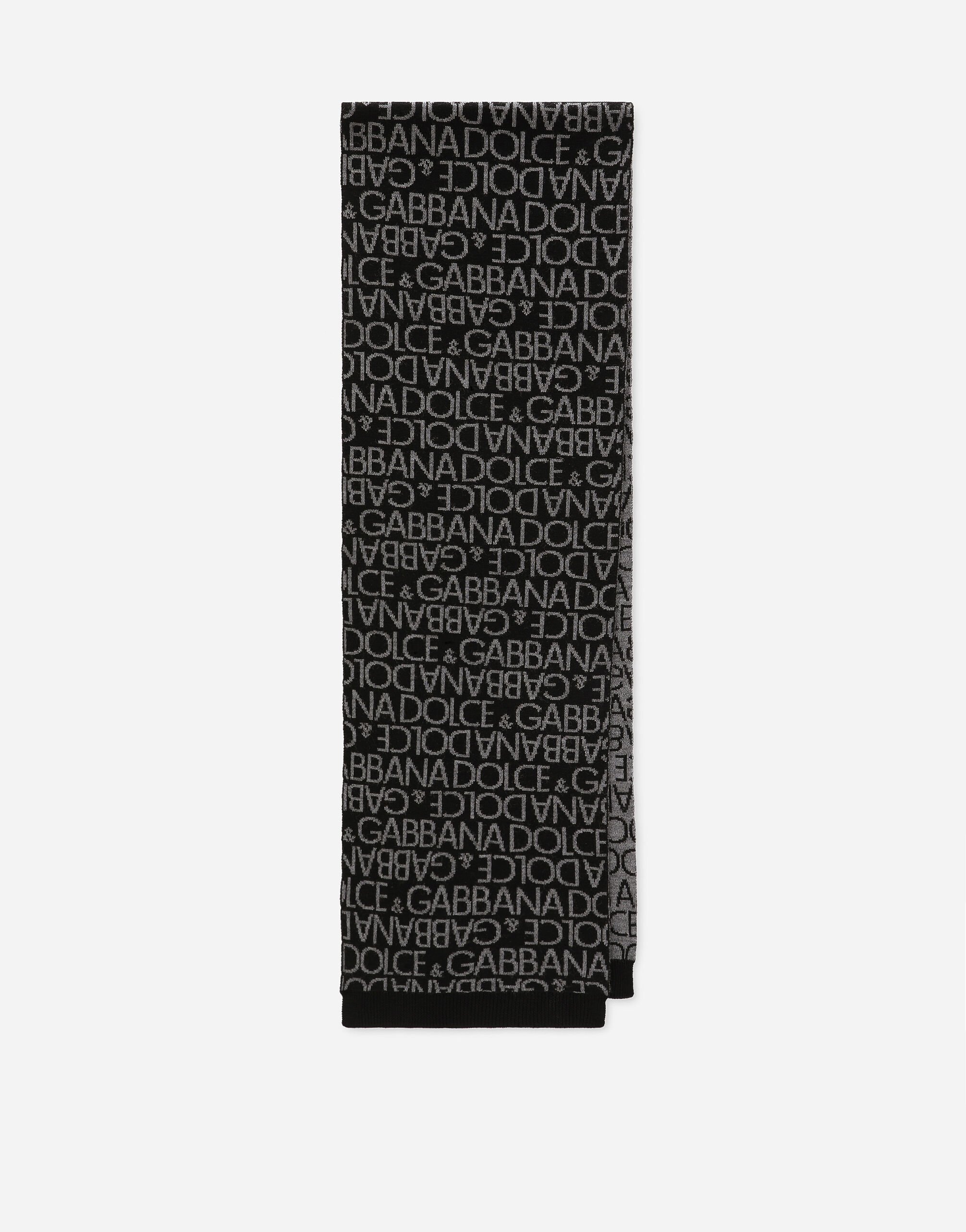 Dolce & Gabbana Jacquard knit scarf Black VG400JVP187