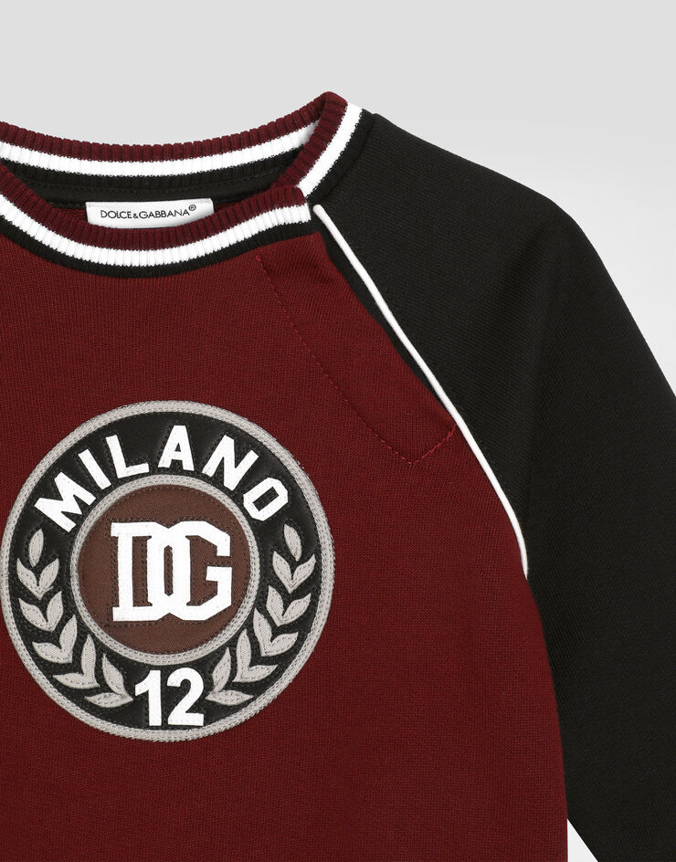 Dolce & Gabbana Sweatshirt with appliqués and embroidery Multicolor L1JWNIG7PUT