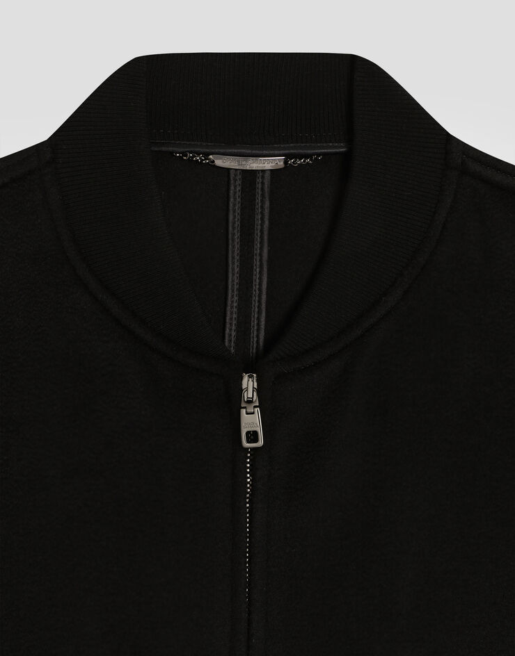 Dolce & Gabbana Cashmere bomber jacket Black G9BRYTFU2D1