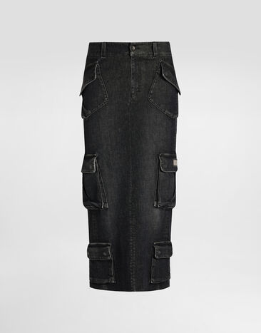 Dolce & Gabbana Denim skirt Multicolor F4DCSDG8OS4