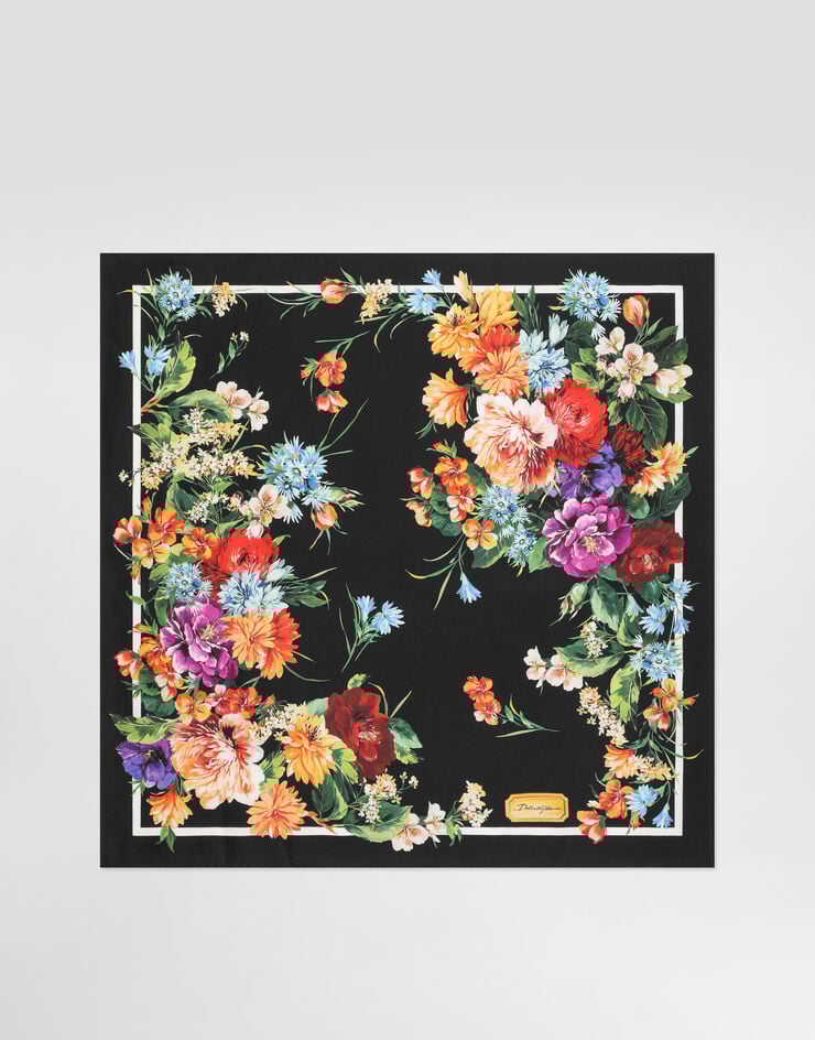 Dolce & Gabbana 70x70 silk twill foulard Multicolor FN092RGDC7B