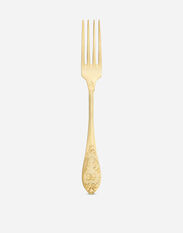 Dolce & Gabbana 24k Gold Plated Dinner Fork Gold TCPS01TCA51