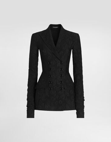 Dolce & Gabbana Brocade jacket Black F27HDTFJCAN