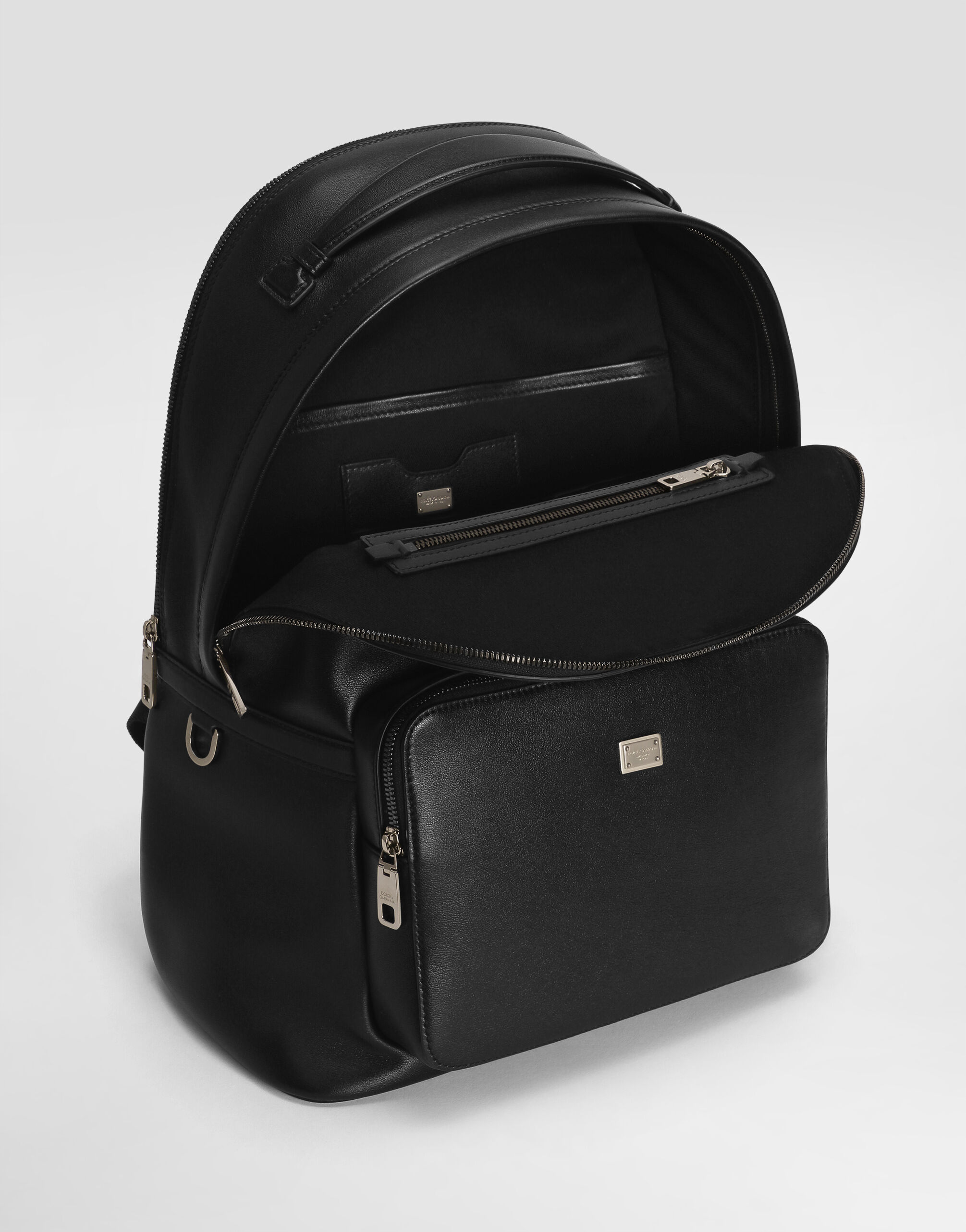 バッグ archive D&G leather shoulder bag black Dolce & Gabbana Archive Leather Nylon Bag Black Women's