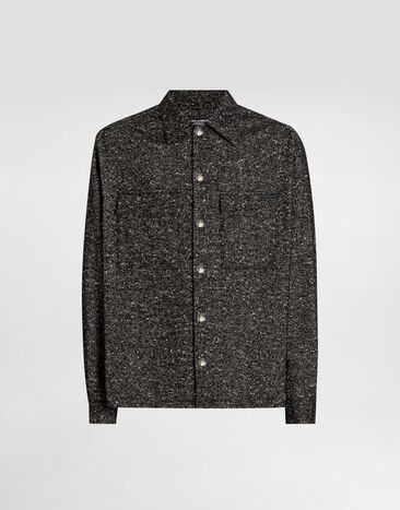 Dolce & Gabbana Wool blend shirt Multicolor G5MM6TFCZAM