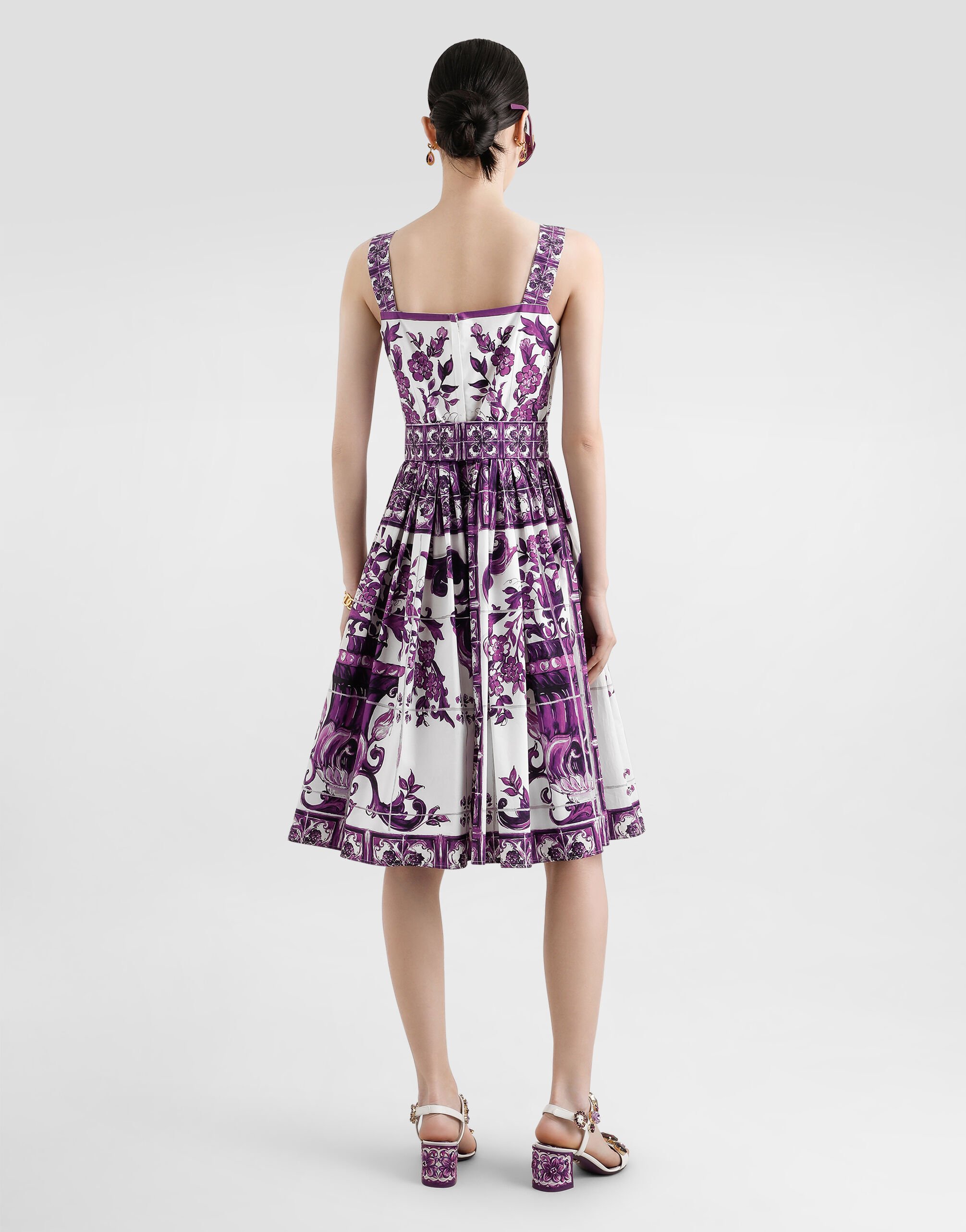 Dolce & Gabbana マヨリカプリント ドレス | ホワイト | FARFETCH JP
