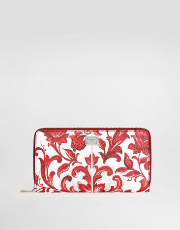 Dolce & Gabbana Majolica-print calfskin wallet Multicolor BP1672A0646
