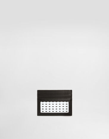 Dolce & Gabbana Woven plongé calfskin card holder Multicolor BP0330AN419