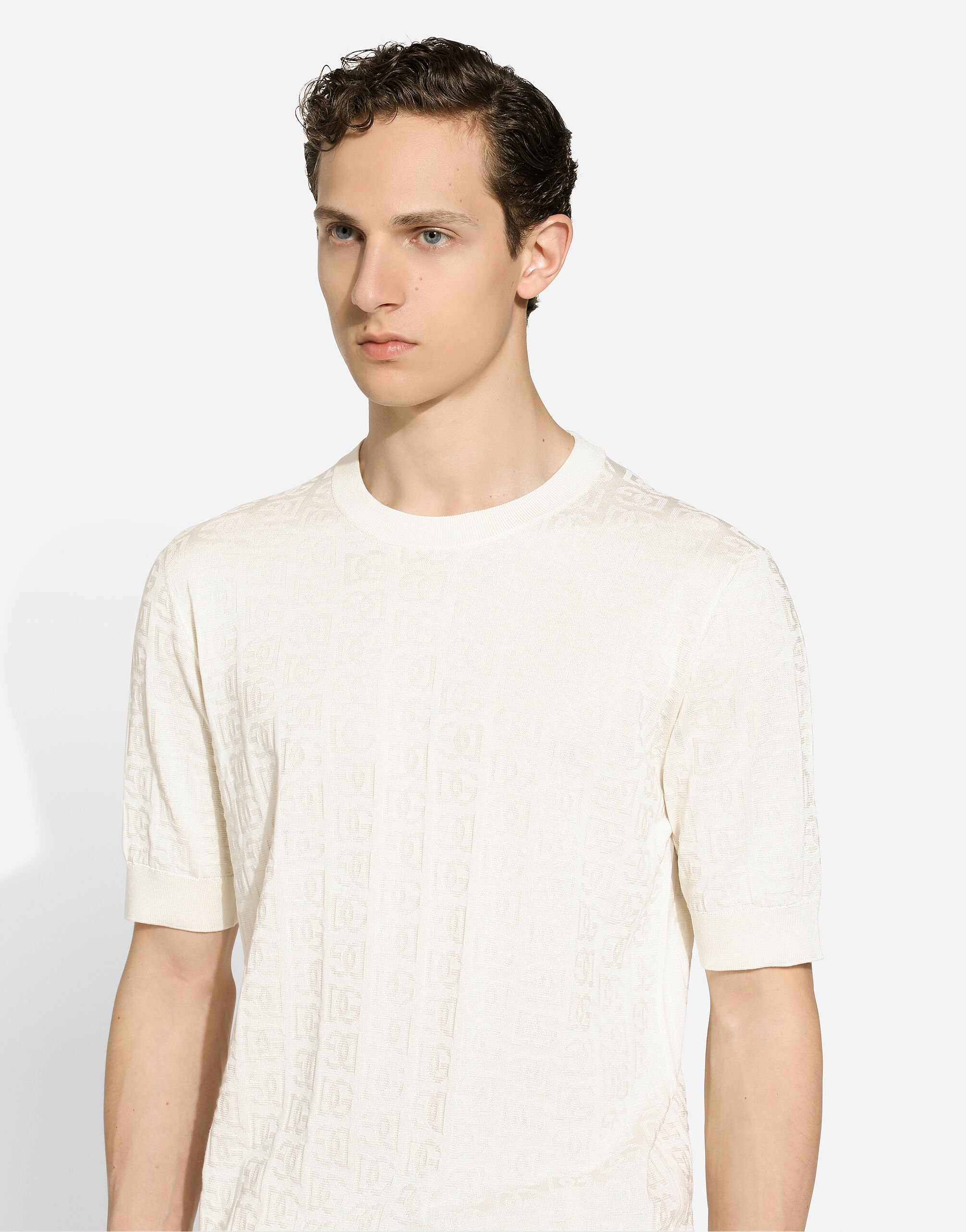 White silk sweater cheap