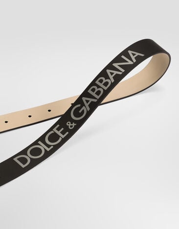 Dolce & Gabbana Cintura in pelle di vitello con logo  EC0083A3M29