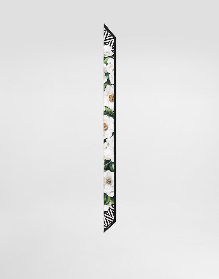 Dolce & Gabbana Gardenia-print twill headscarf (6x100) Print FS215AGDCUL