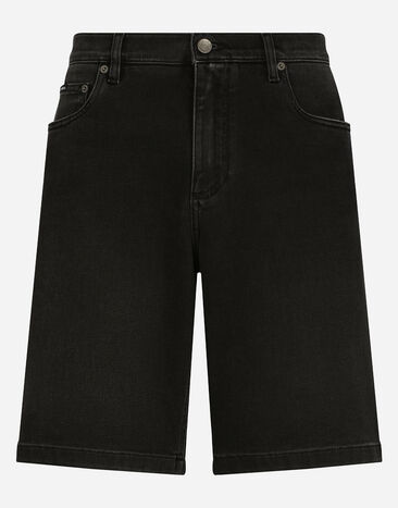Dolce & Gabbana Gray wash stretch denim shorts Multicolor G5JC8DG8GW6