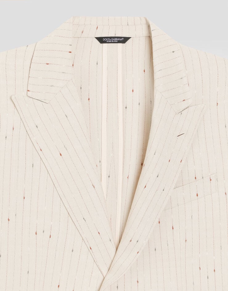 Dolce & Gabbana Single-breasted pinstripe finish jacket Multicolor G2NW0TFBMFW