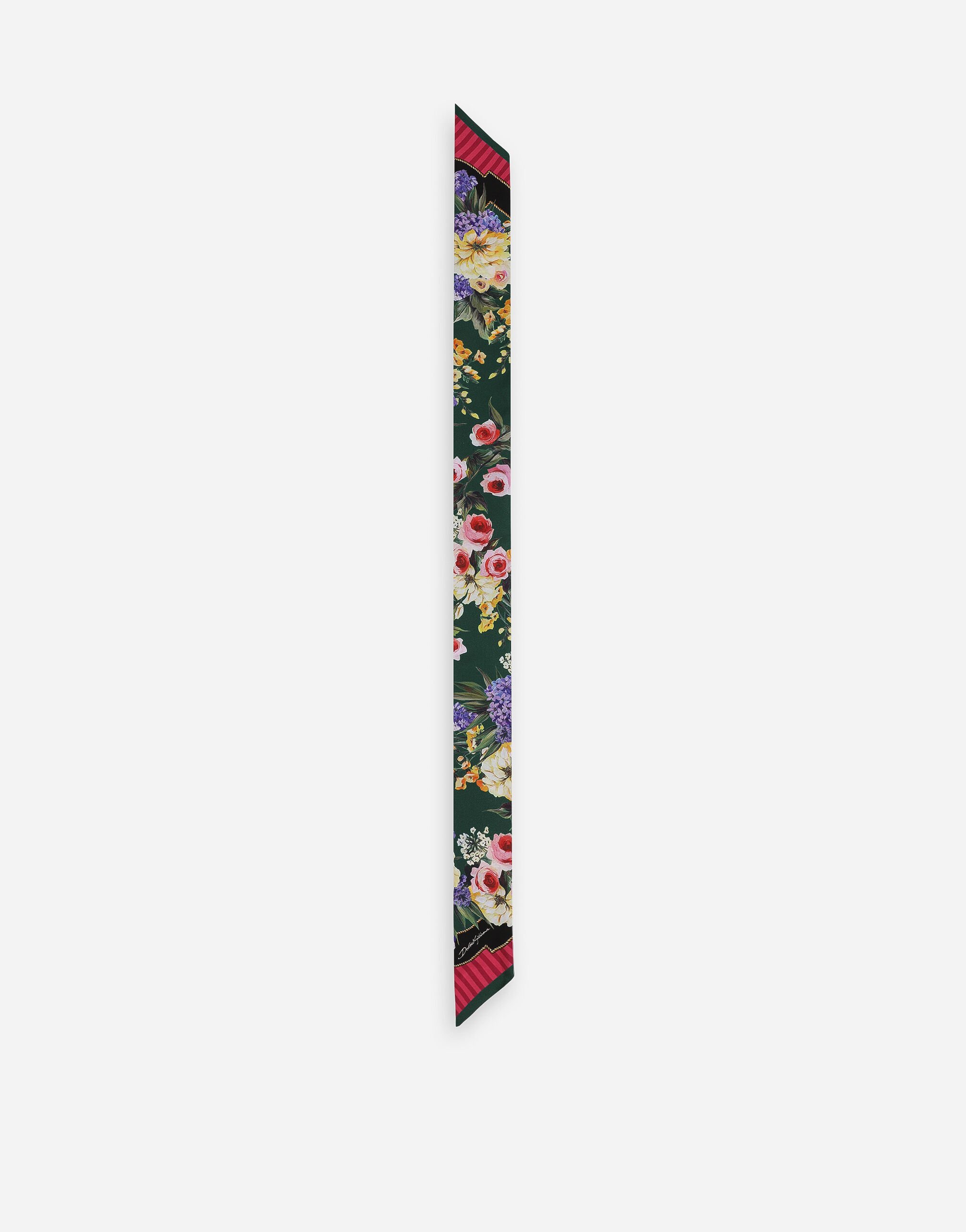 Dolce&Gabbana Garden-print twill headscarf (6 x 100) Multicolor F6AOJTHI1ME