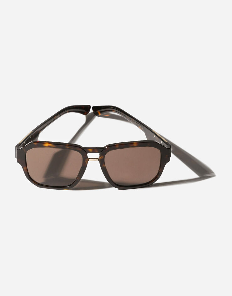 Dolce & Gabbana Mirror logo sunglasses Brown VG446DVP273