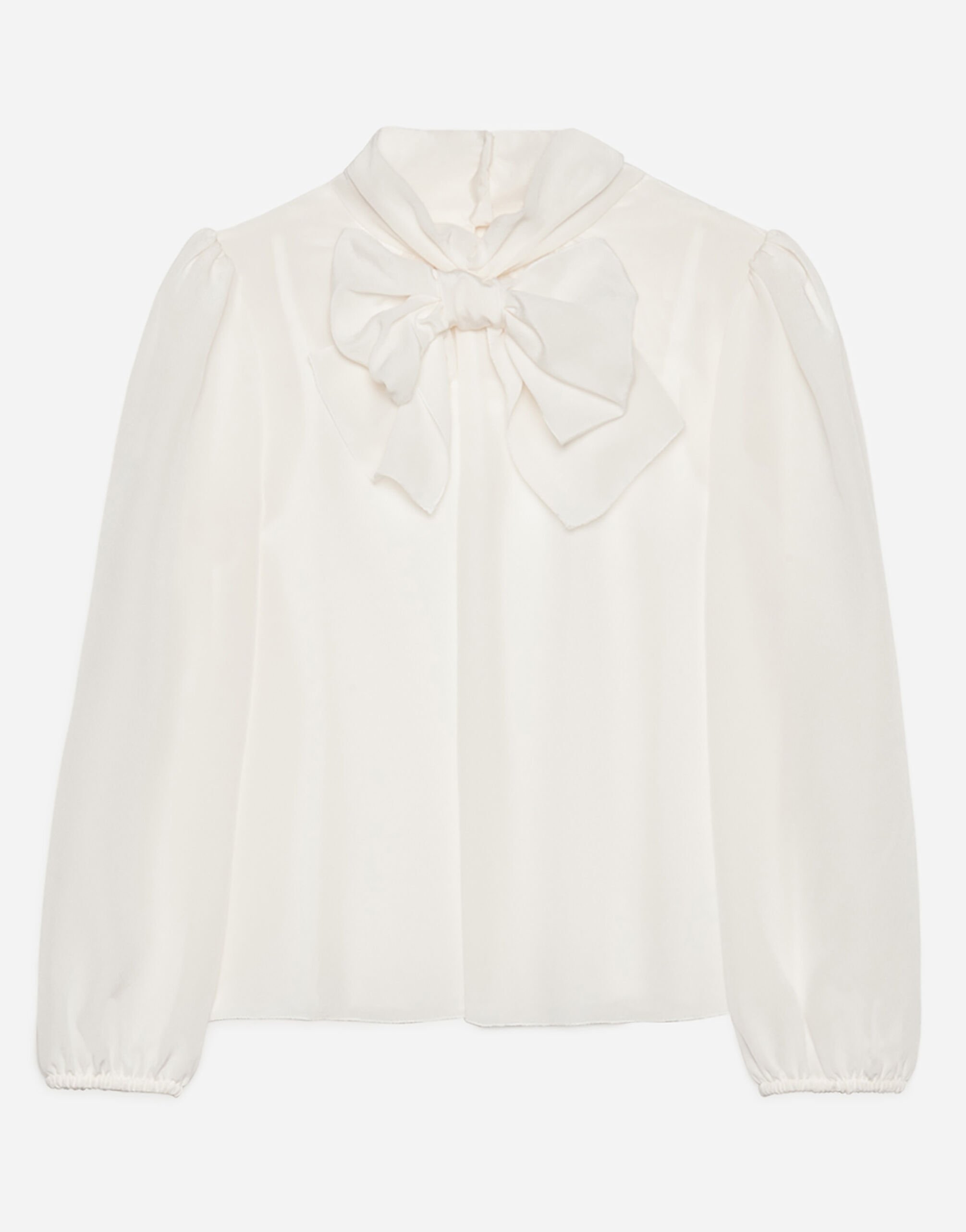 Dolce & Gabbana Crepe de chine blouse Silver L52DH1G7VXC