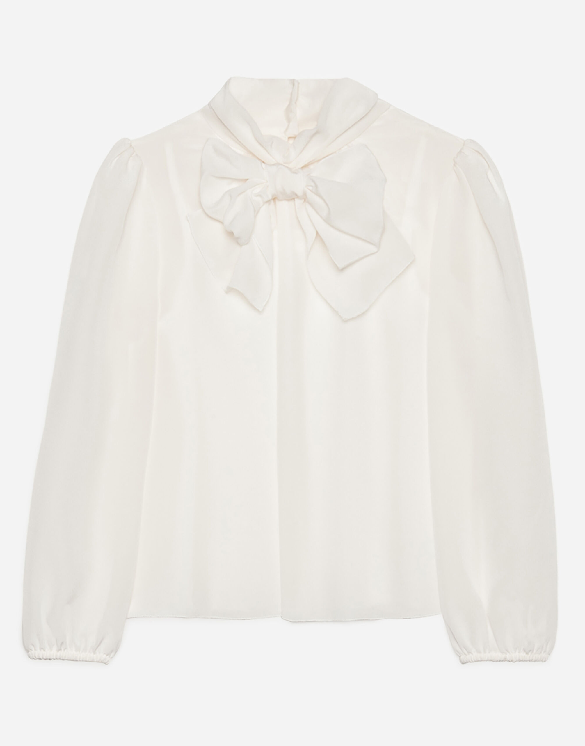 Dolce & Gabbana Crepe de chine blouse White L53S56FU1H7