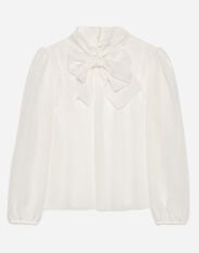 Dolce&Gabbana Crepe de chine blouse Pink L59D75FU1AT