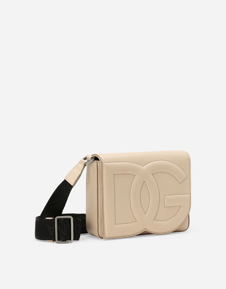 Dolce & Gabbana Bolso bandolera DG Logo mediano Beige BM3004A8034