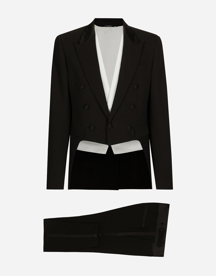Single-breasted tuxedo suit
