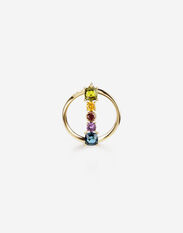 Dolce & Gabbana Rainbow alphabet I ring in yellow gold with multicolor fine gems Gold WRQA5GWPE01