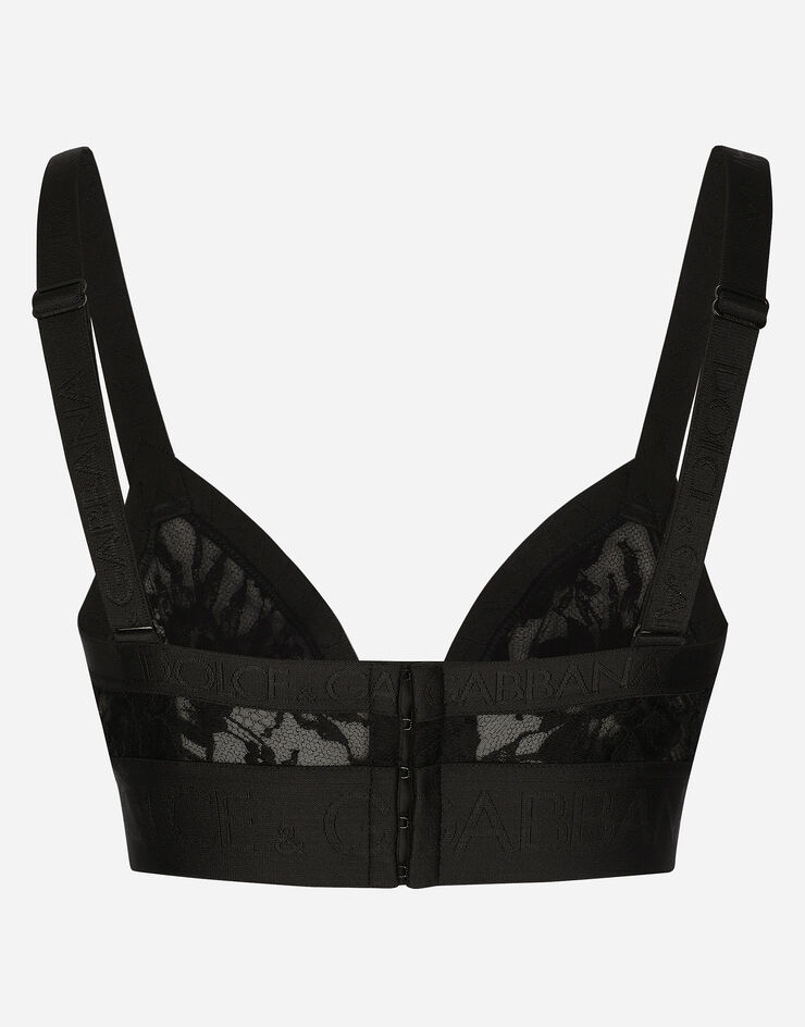 Dolce & Gabbana Lace triangle bra Black O1B99THLM37