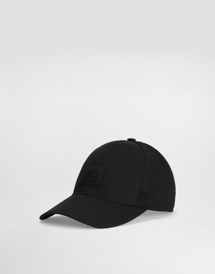 Dolce & Gabbana Gorra de béisbol de dril Black GH590ZGK065