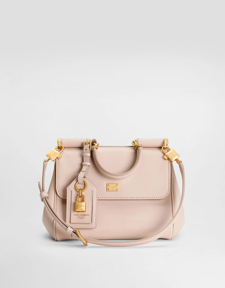 Dolce & Gabbana Small My Sicily handbag in plongé calfskin Beige BB7781B7321