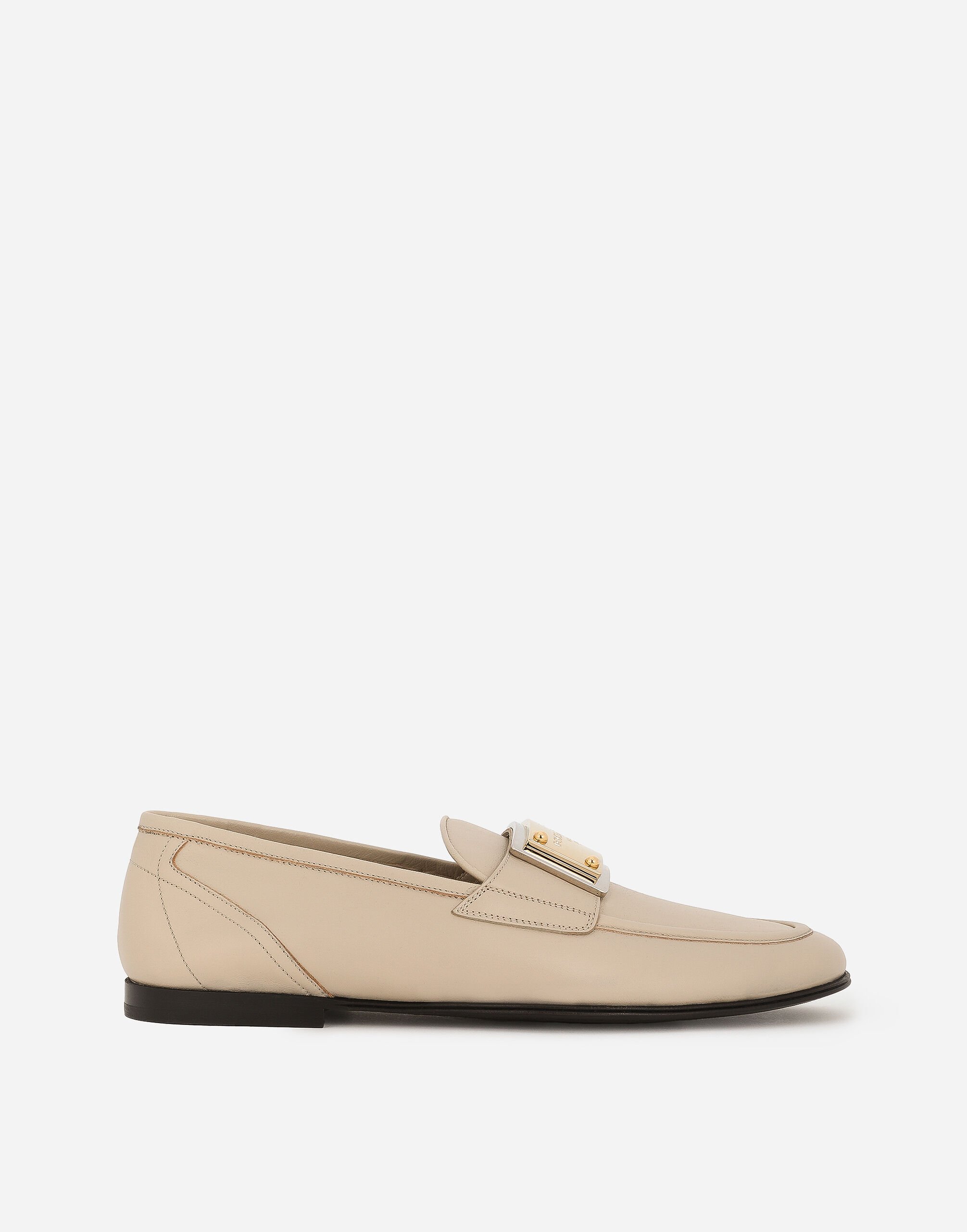 Dolce & Gabbana Calfskin loafers Black A30248AQ237