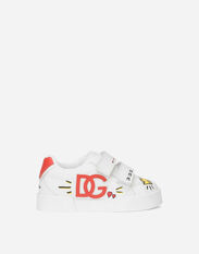 Dolce & Gabbana First steps Portofino Light sneakers with DG logo Print D20086AD471