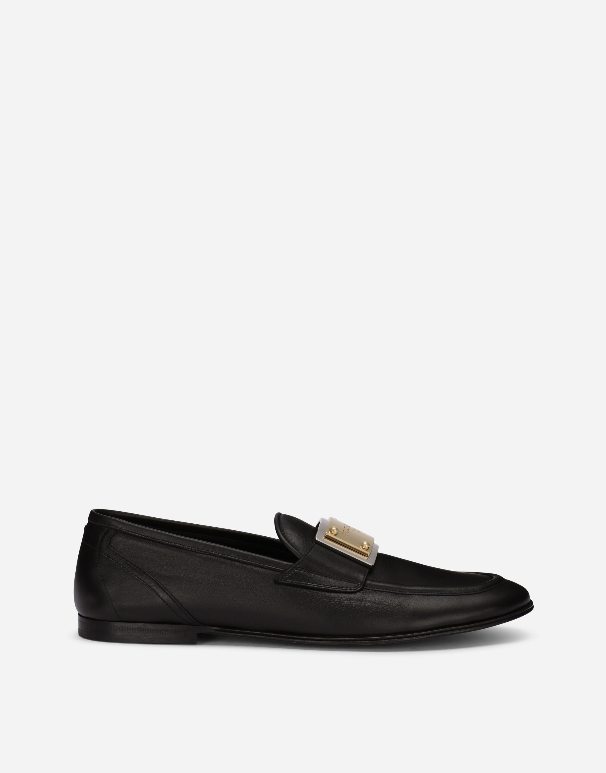 Dolce & Gabbana Calfskin loafers Black A30248AQ237