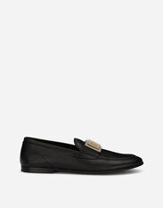 Dolce&Gabbana Calfskin loafers Grey G2SO4TFURM3