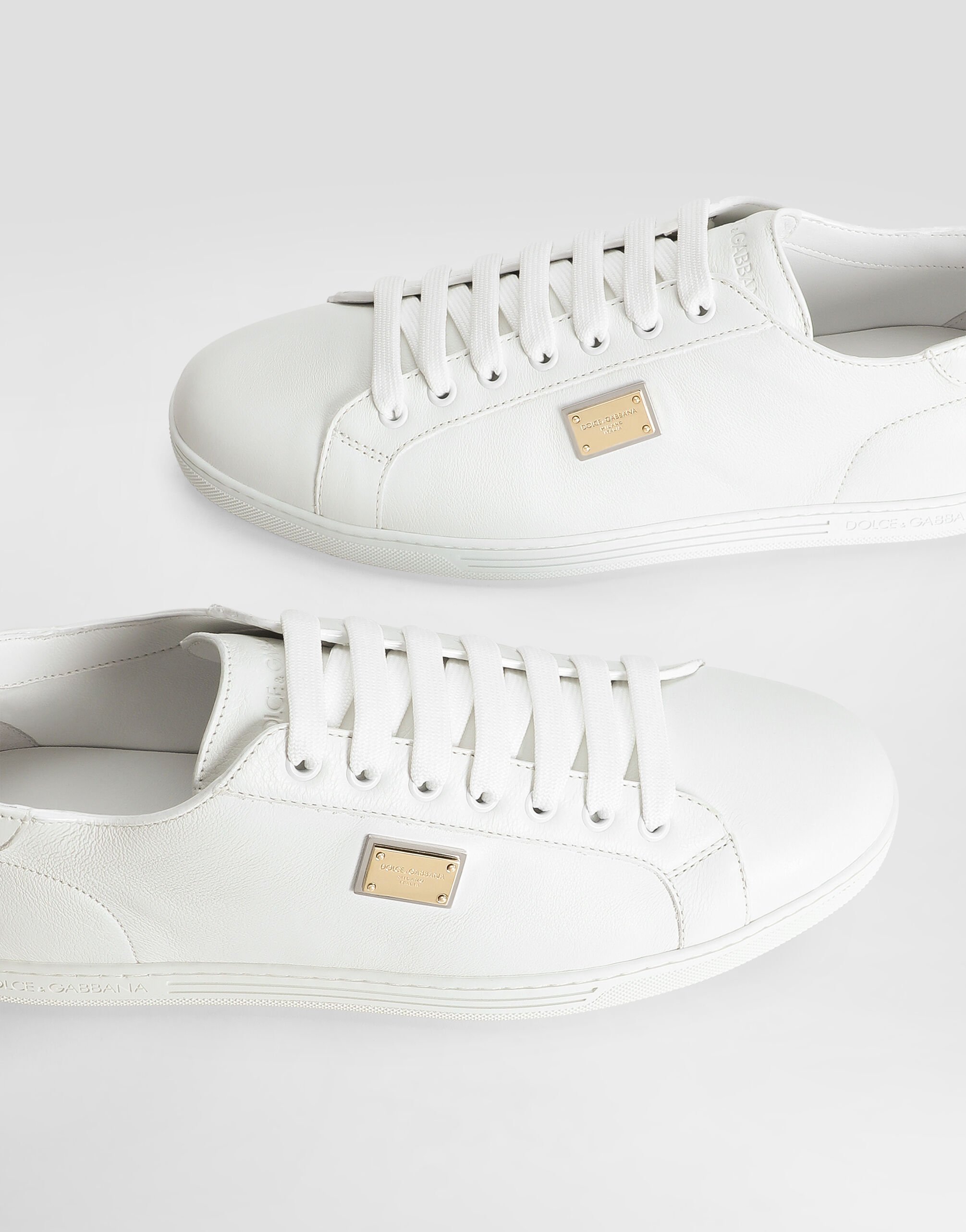 【関税＆送料込み】Dolce & Gabbana Sneaker Saint Tropez Saint Tropez leather sneakers in neutrals - Dolce Gabbana