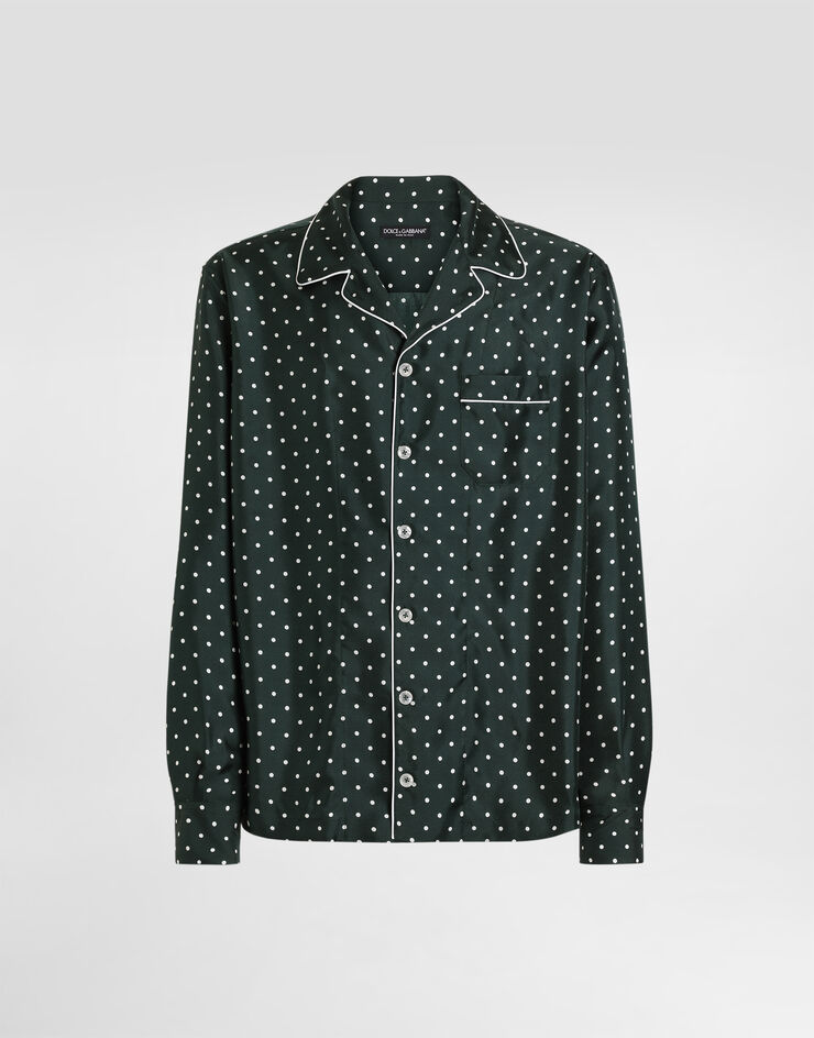 Dolce & Gabbana Polka dot-print silk twill hawaii shirt Dolce & Gabbana Polka dot-print silk twill hawaii shirt G5IF1TIS14A