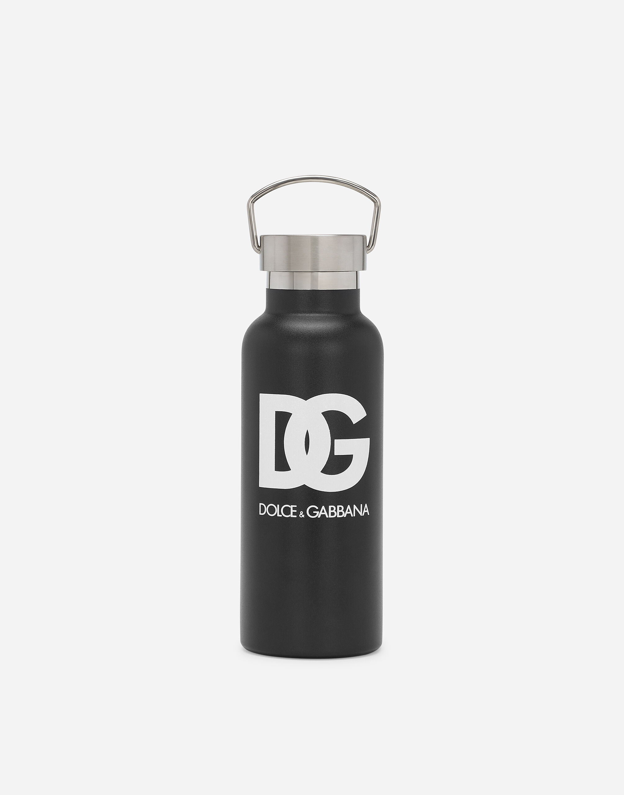 Dolce & Gabbana Printed steel water bottle Beige EM0123AN262