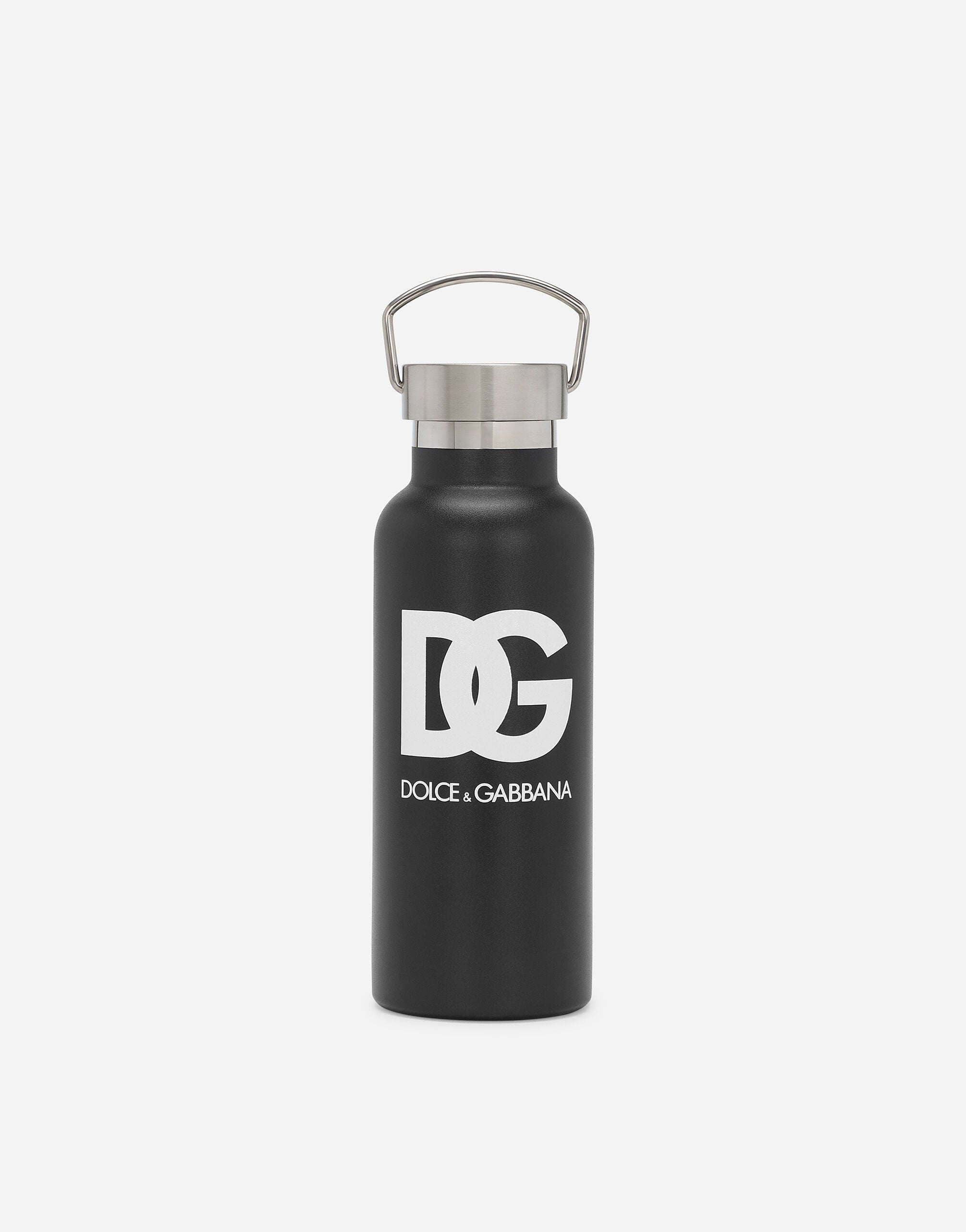 DOLCE & GABBANA ステンレスボトル ブラック Printed steel water bottle in Black for Boys | Dolce&Gabbana®