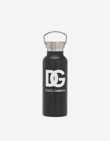 Dolce & Gabbana Printed steel water bottle Black EP0097AQ970