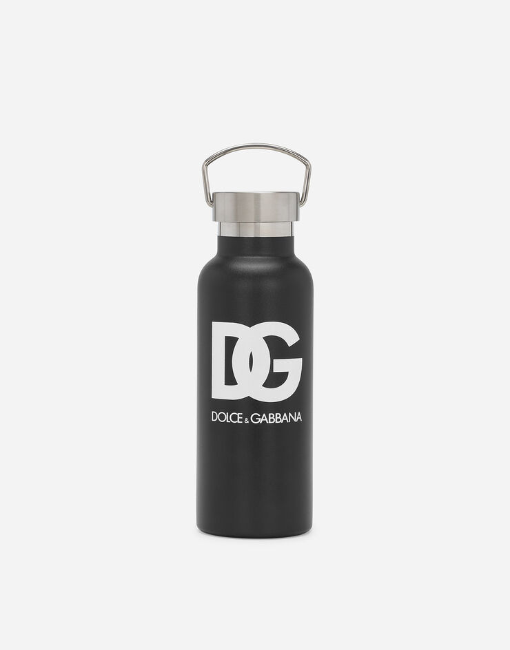Dolce & Gabbana Printed steel water bottle Black EP0097AQ970