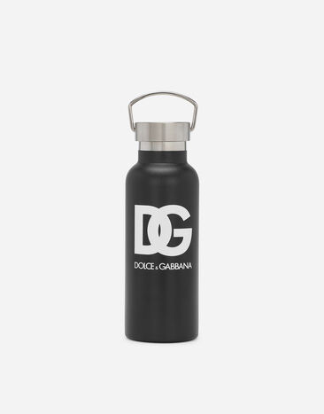 Dolce & Gabbana Printed steel water bottle Black EM0096AB124