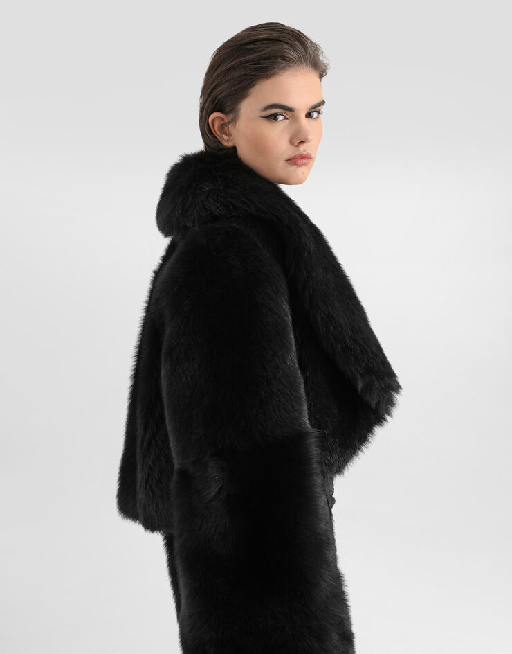 Dolce & Gabbana Shearling bolero jacket Dolce & Gabbana Shearling bolero jacket Black F0Y22FFUP89